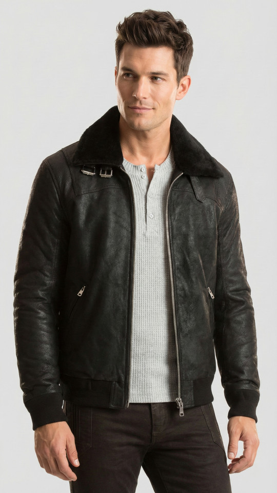 AVIATOR II by Vorteleather — Men's Shearling Jacket