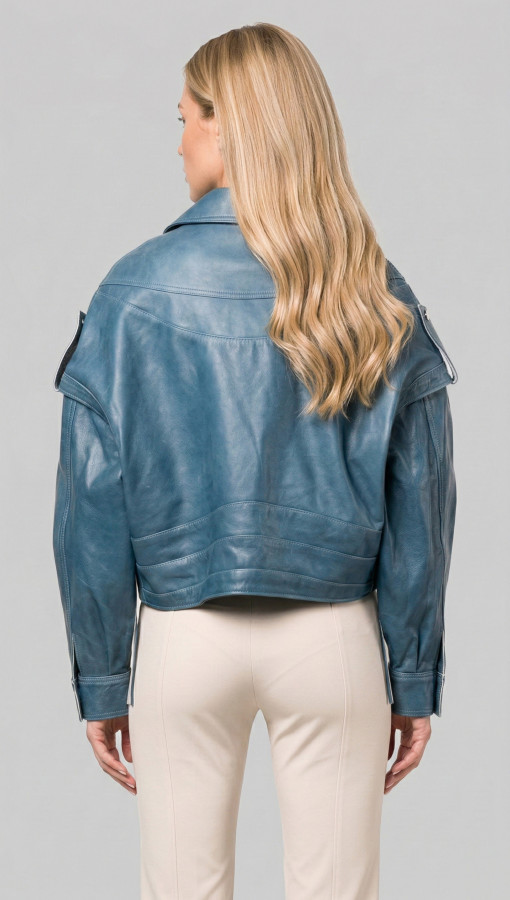 CENTRA by Vorteleather — Women's Oversized Leather Jacket