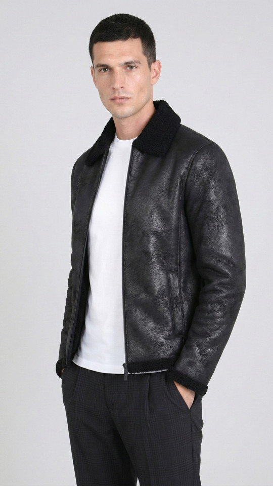 CHARGER by Vorteleather — Men's Shearling Jacket