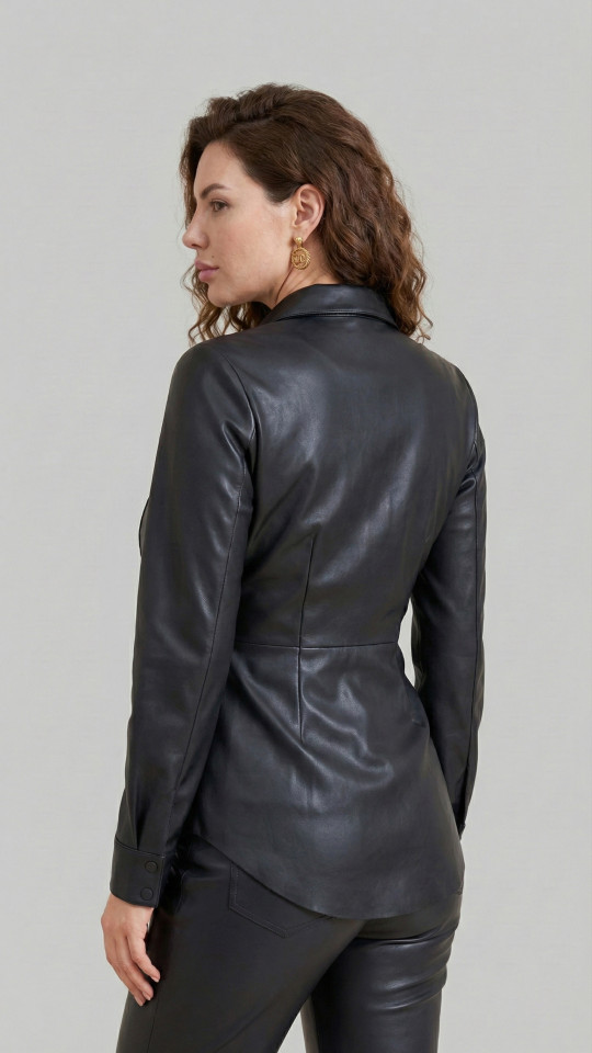 ELLEN by Vorteleather — Women's Leather Shirt