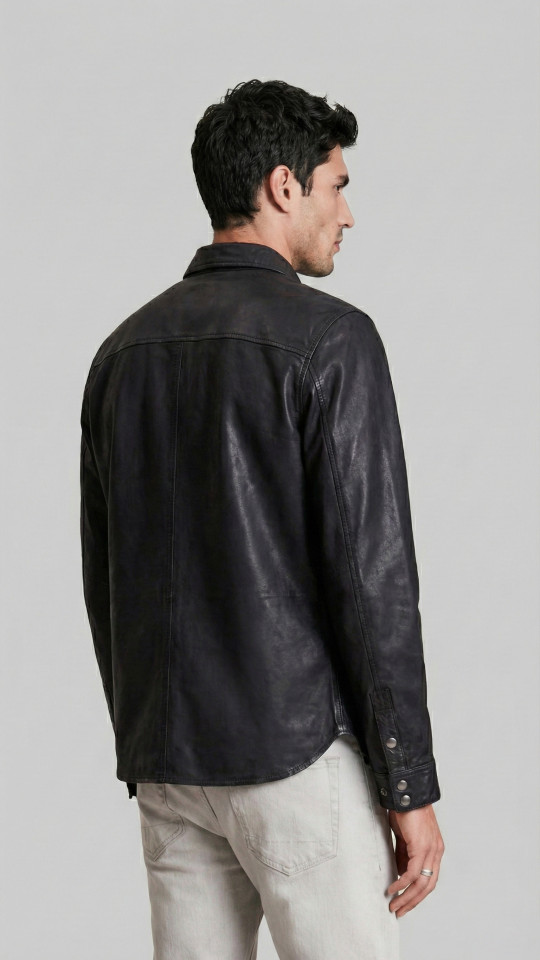 HAXBY by Vorteleather — Men's Leather Shirt