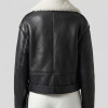 JUDY by Vorteleather — Women's Oversized Shearling Aviator Jacket