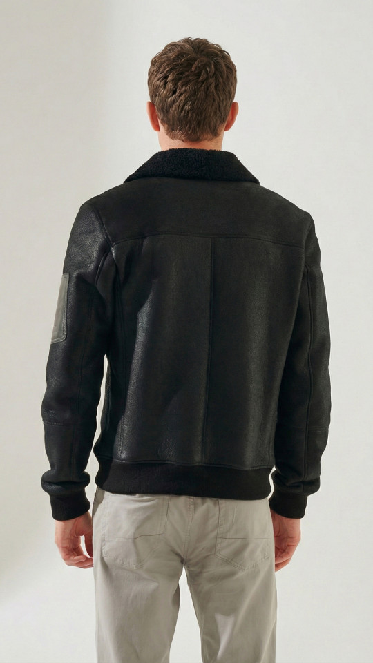 KAMIKADZE II by Vorteleather — Men's Shearling Jacket