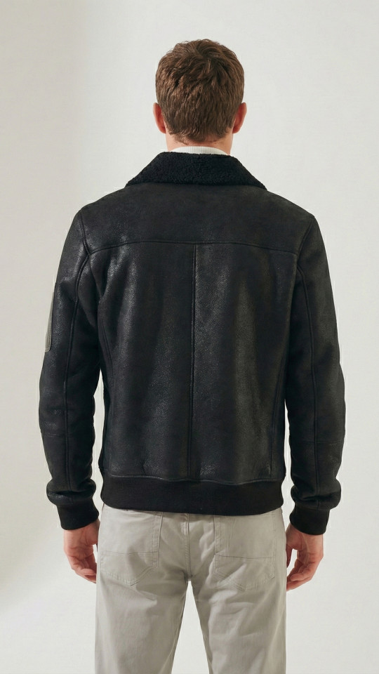 KAMIKADZE II by Vorteleather — Men's Shearling Jacket