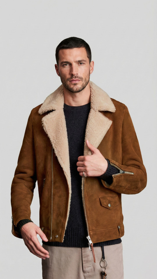 KHAN by Vorteleather — Men's Shearling Jacket