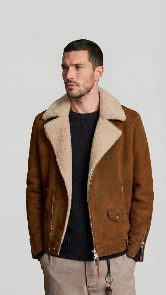 KHAN by Vorteleather — Men's Shearling Jacket