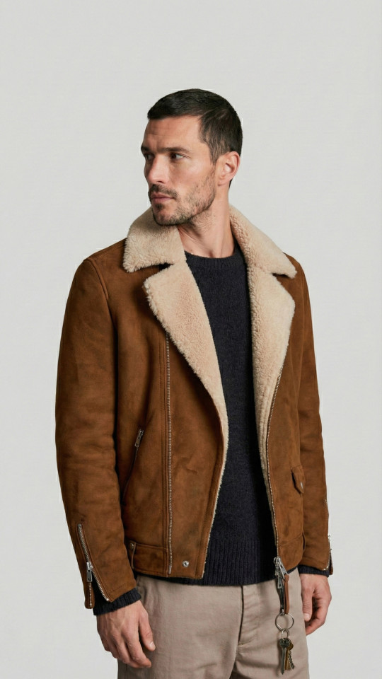 KHAN by Vorteleather — Men's Shearling Jacket
