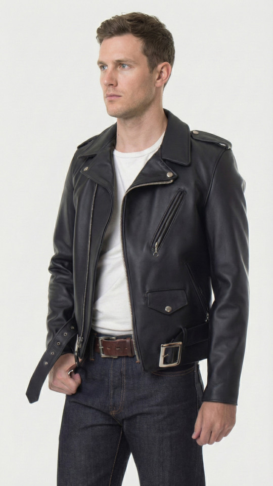NEGAN L (Longer Version) by Vorteleather — Men's Leather Jacket