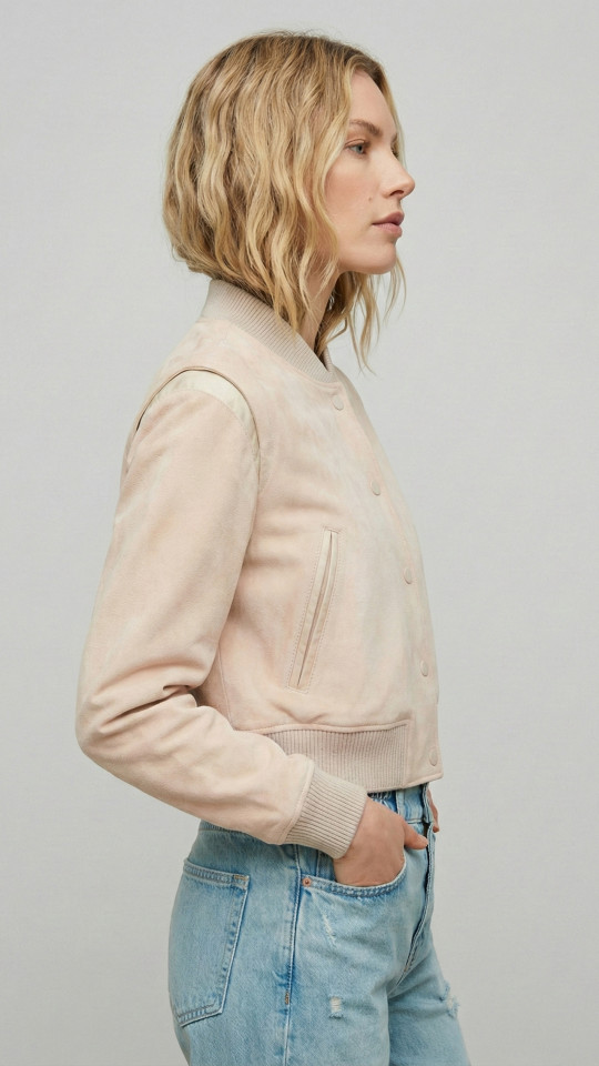 NOVA by Vorteleather — Women's Suede Bomber Jacket