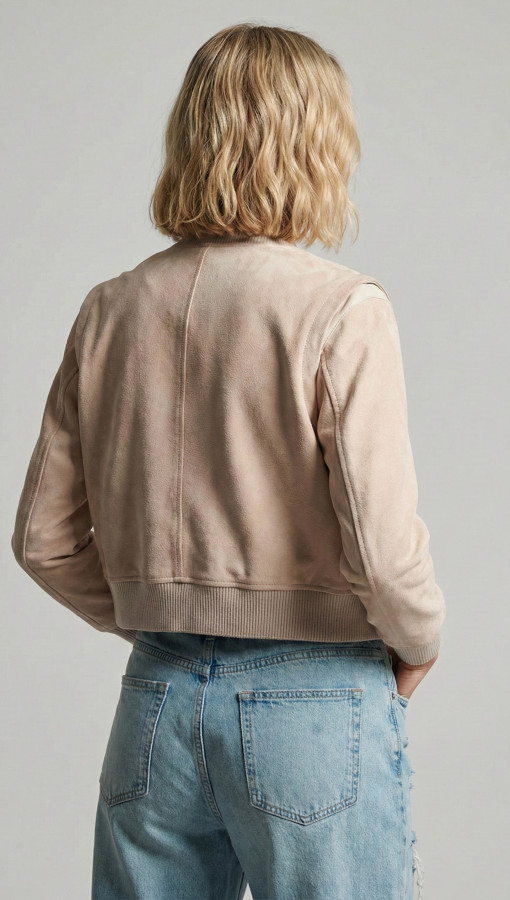 NOVA by Vorteleather — Women's Suede Bomber Jacket