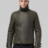 POLARIS by Vorteleather — Men's Shearling Biker Jacket