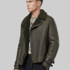 POLARIS by Vorteleather — Men's Shearling Biker Jacket