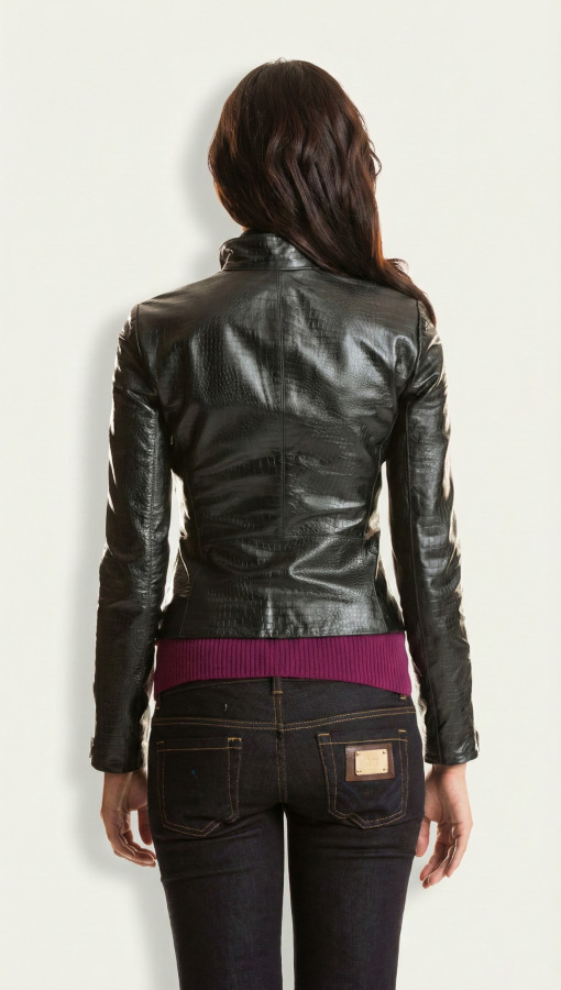 Rio Croc by Vorteleather — Women's Leather Jacket