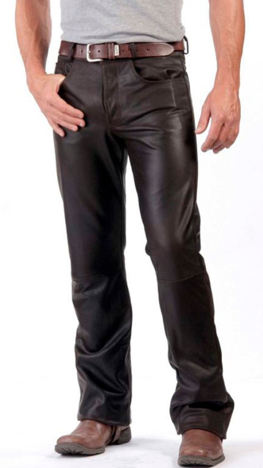 ROTOR by Vorteleather чоловічі шкіряні штани — Men's Leather Pants