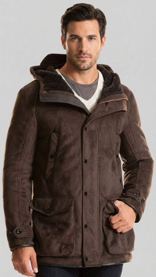 DISCOVERY by Vorteleather — Men's Shearling Parka