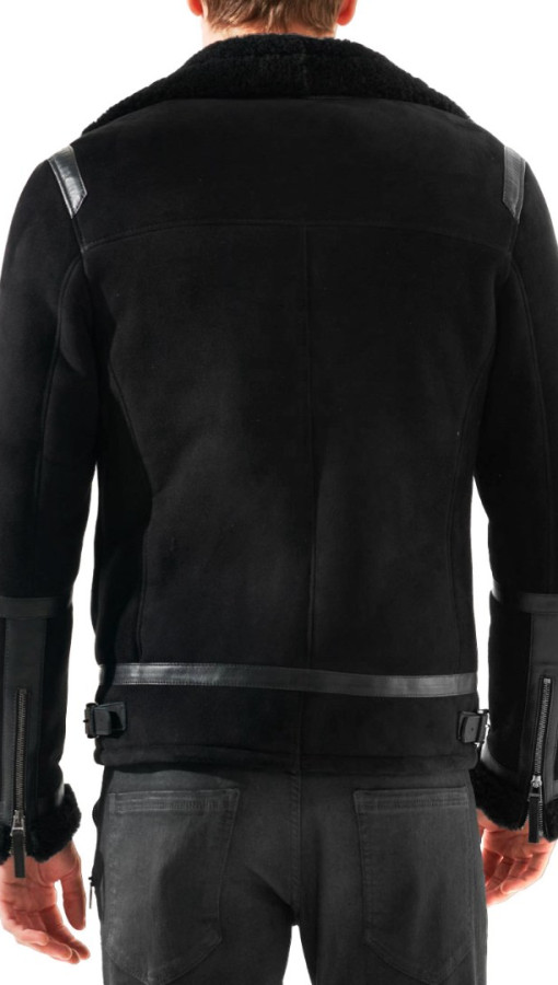 SHOTGUN by Vorteleather — Men's Shearling Biker Jacket