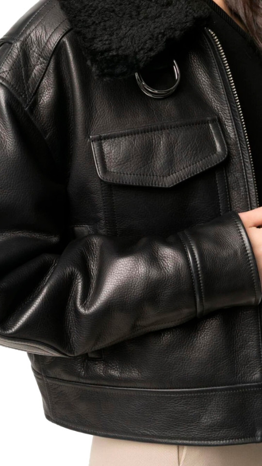 WALKIRIA by Vorteleather — Women's Leather Aviator Jacket