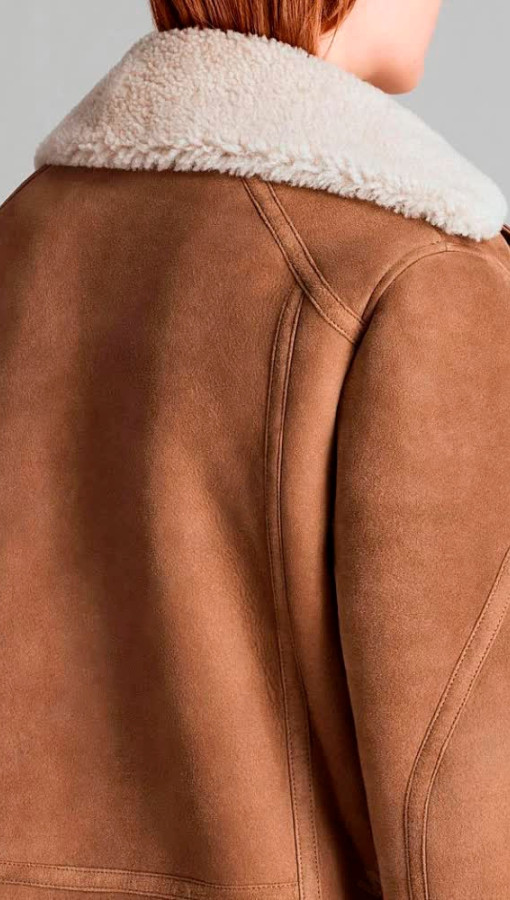 YUMA by Vorteleather — Women's Shearling Biker Jacket